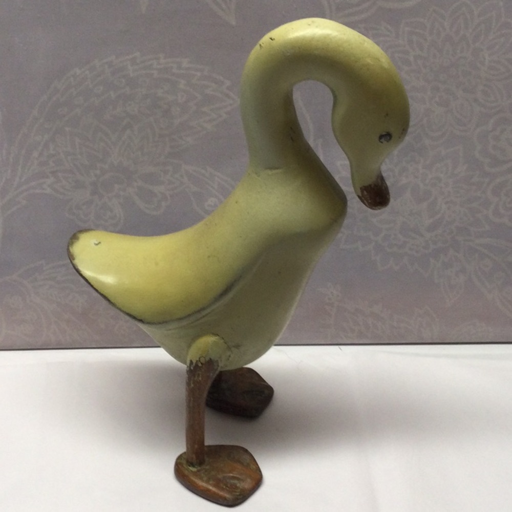 Vintage wooden swan